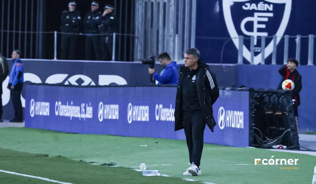 Pedro Morilla en el partido de ayer en Jaén.